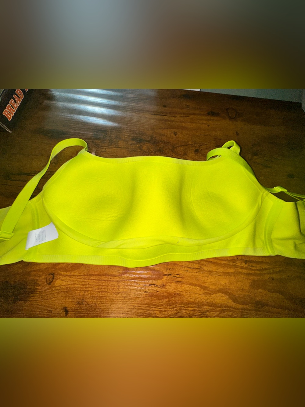 aerie Smoothez Bra-ish Neon Yellow Seamless T-Shirt Bra - Picture 4 of 8